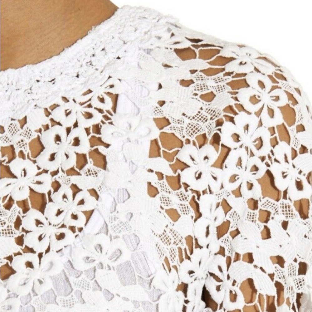 Isabel Martan Etoile crochet 🧶 cape top 42 NWT - Picture 4 of 8